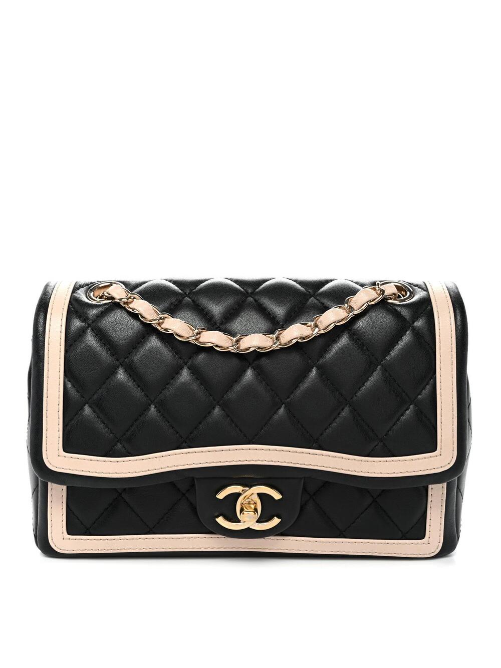 Chanel Lambskin Quilted Bicolor Flap #363750C59B
